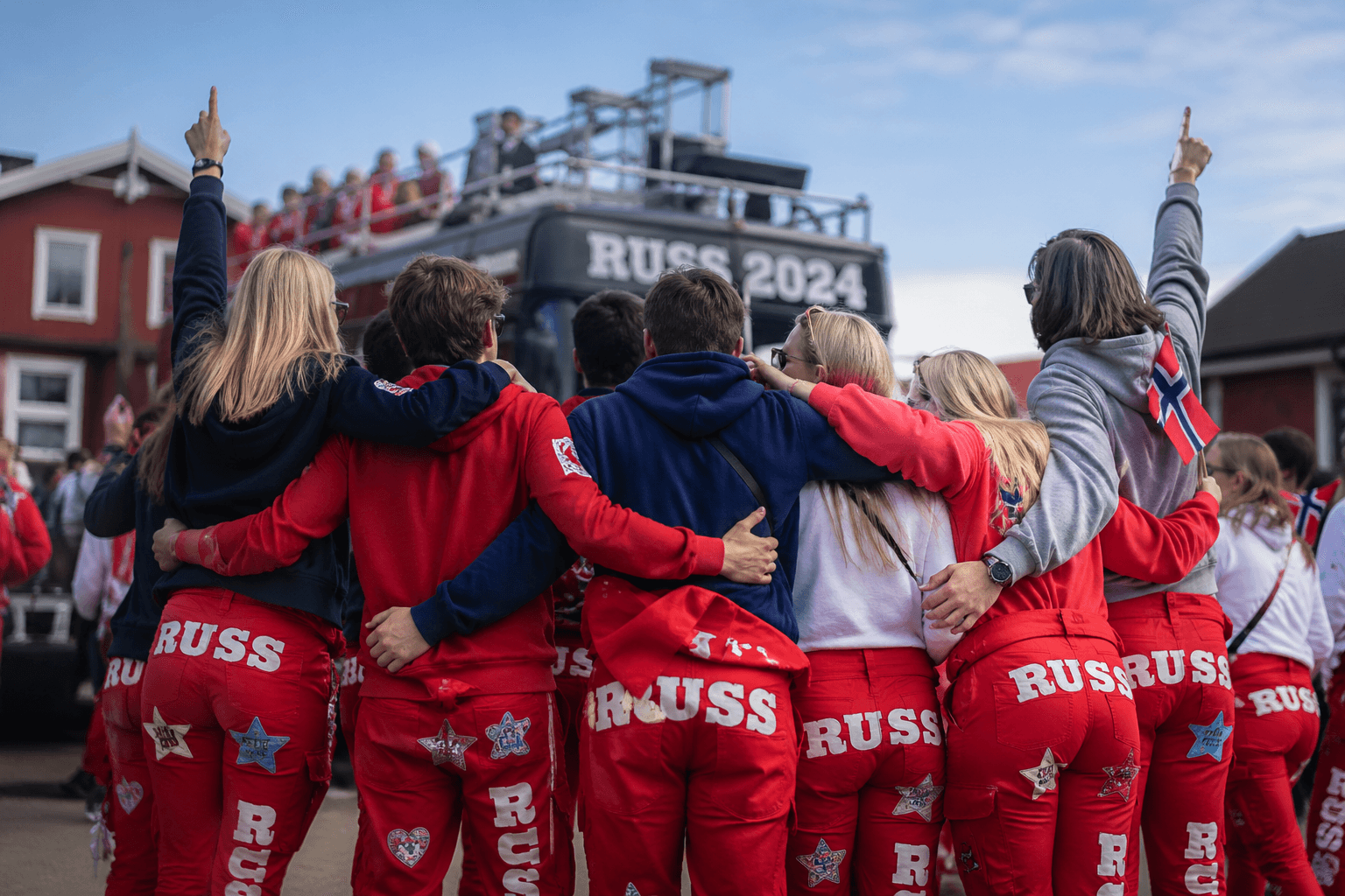 Russegruppe på dugnad